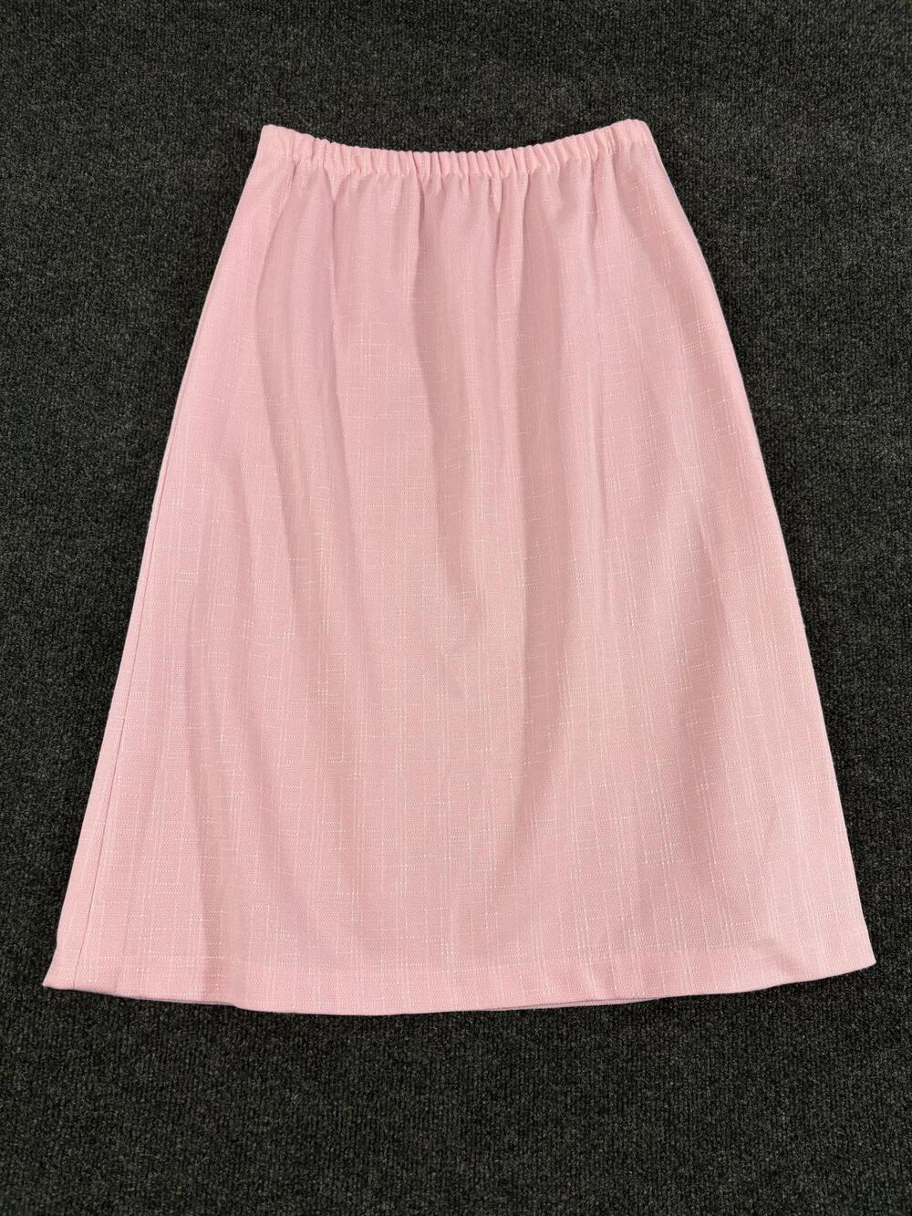 Vintage Pablo Collection 2 Piece Skirt Set Womens 12 Pink Short Sleeve Jacket